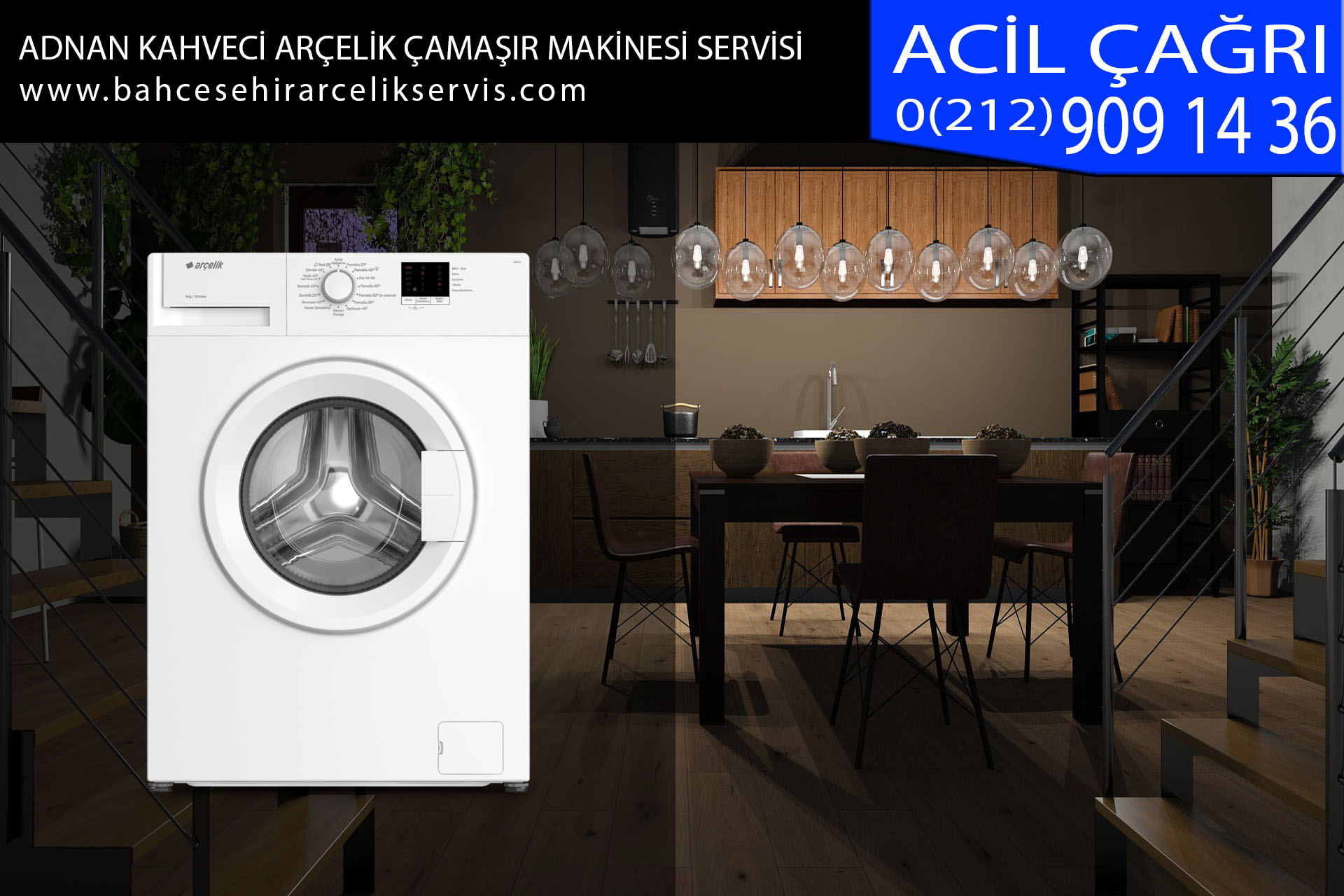 adnan kahveci arçelik çamaşır makinesi servisi
