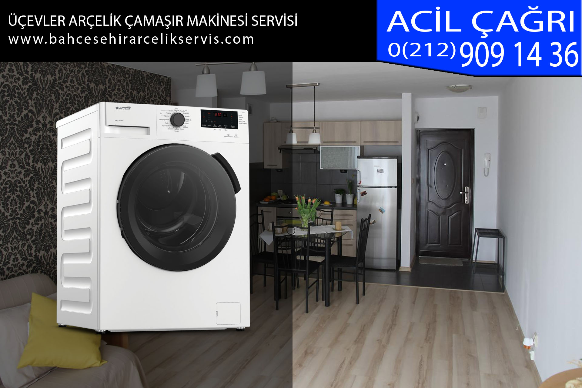 üçevler arçelik çamaşır makinesi servisi