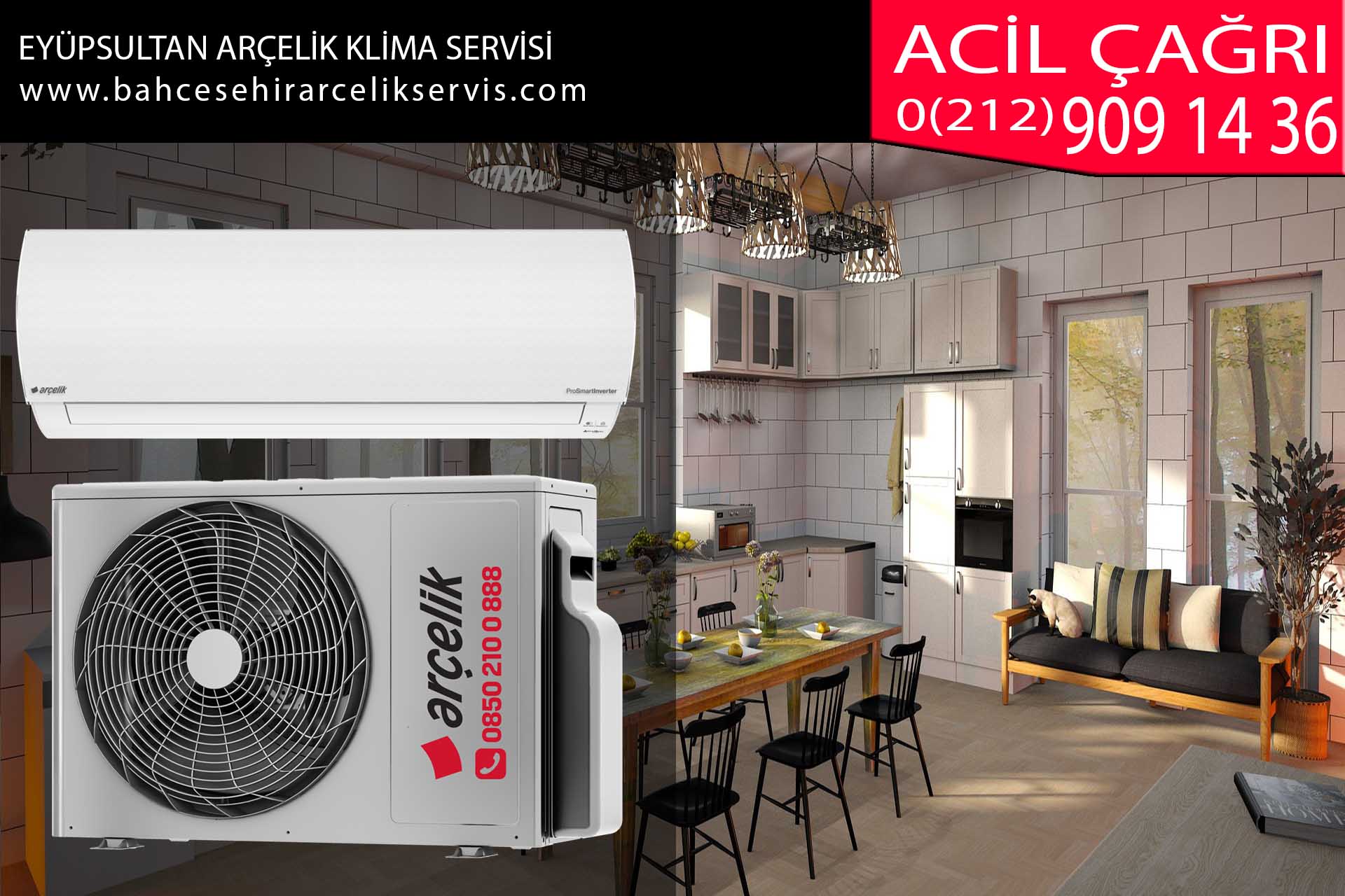eyüpsultan arçelik klima servisi