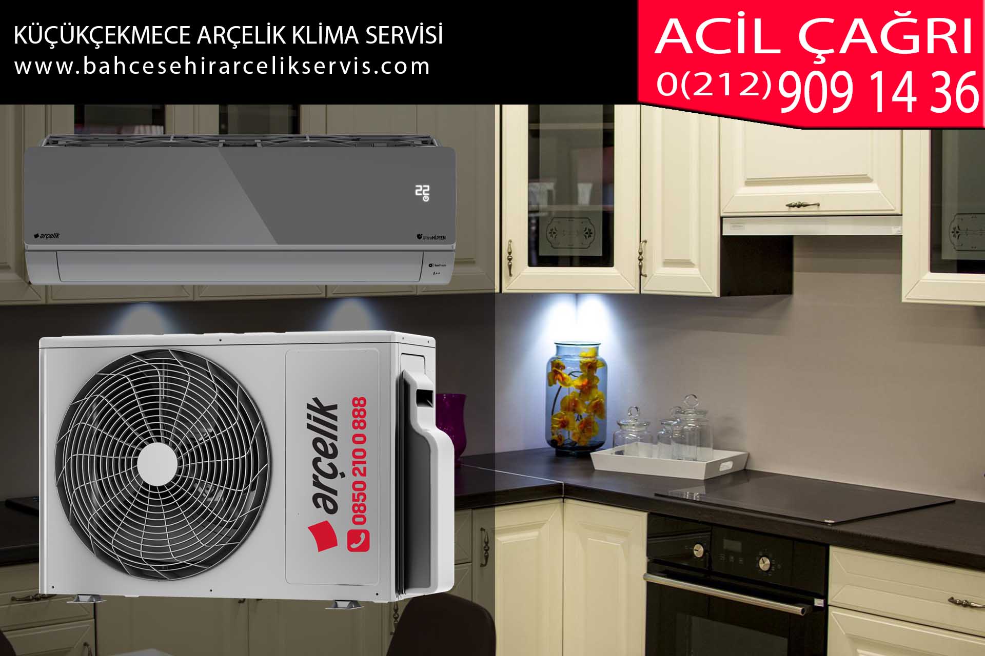 küçükçekmece arçelik klima servisi