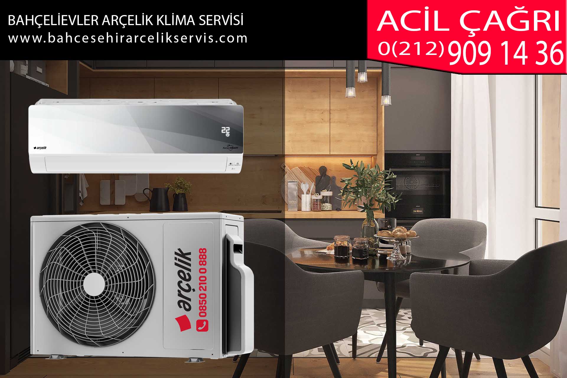 bahçelievler arçelik klima servisi