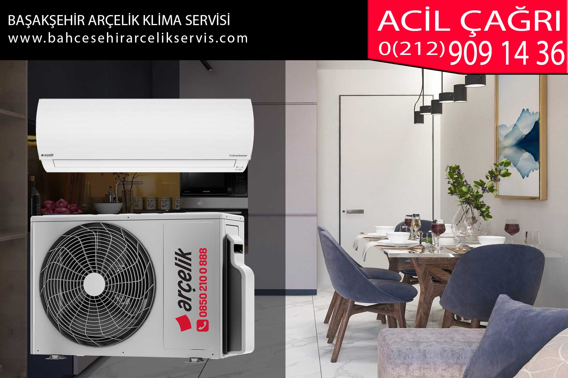 başakşehir arçelik klima servisi